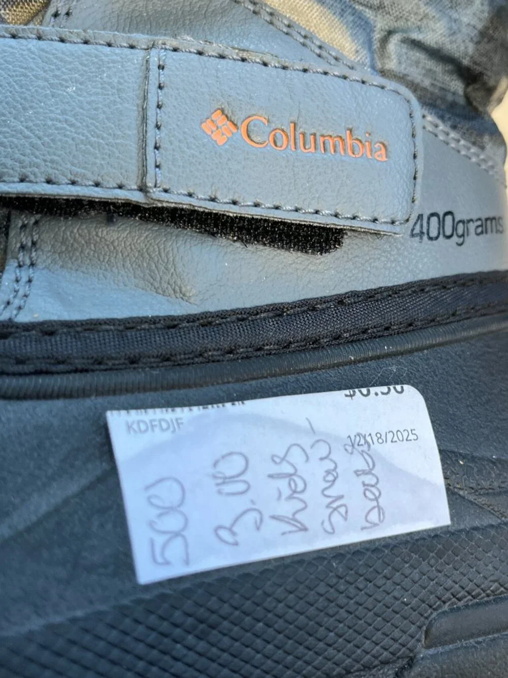 Columbia Powderbug Forty Print Kids Snow Boots Gray Camo 11